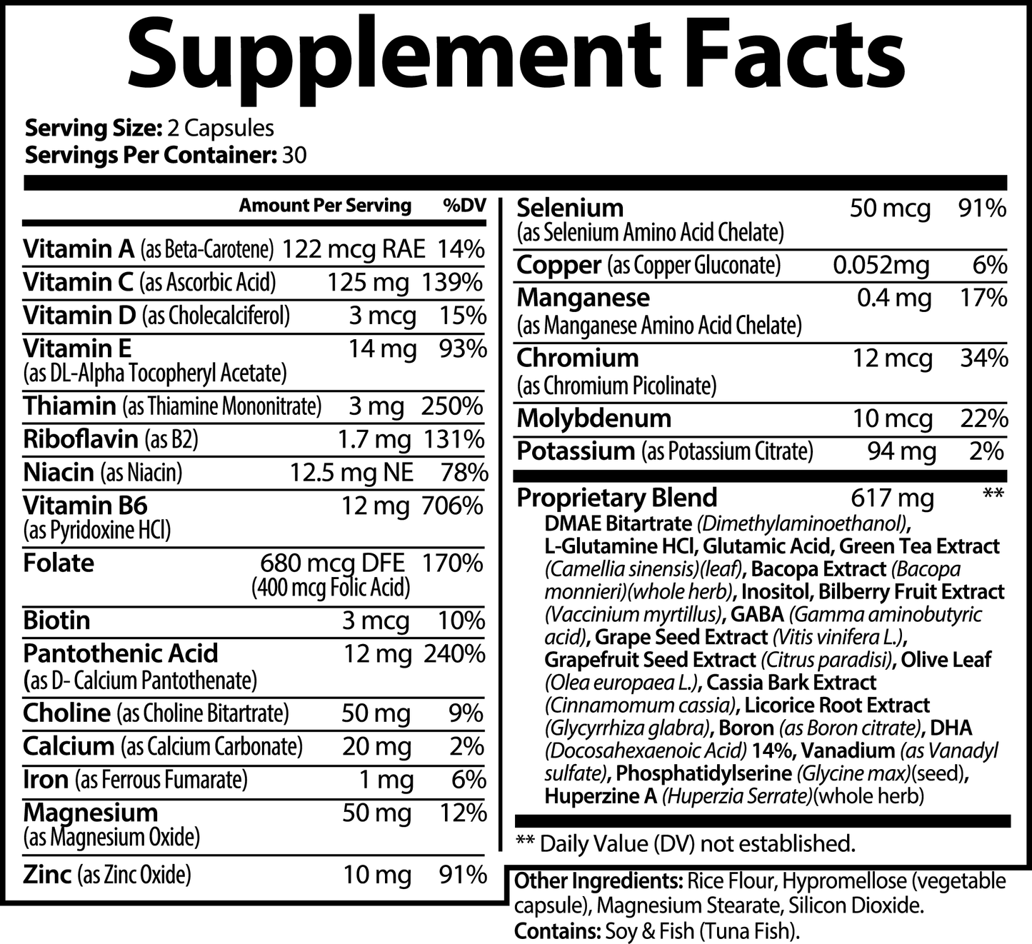 Nootropic Brain & Focus Formula – Unlock Your Cognitive Potential