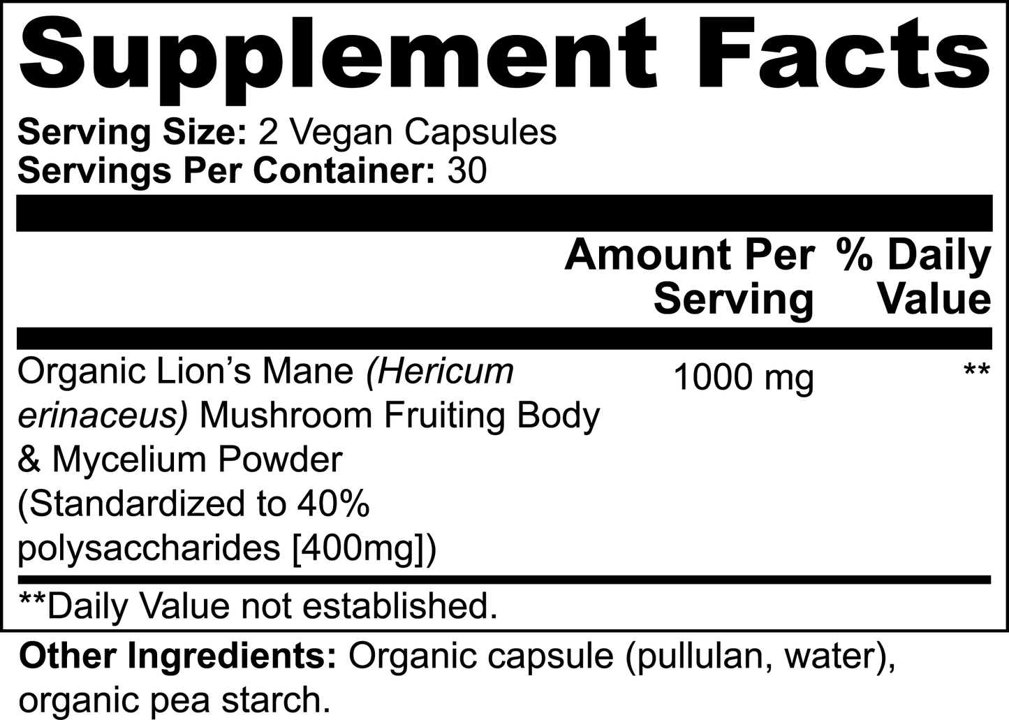Organic Lion’s Mane Mushroom – Enhance Focus & Brain Health