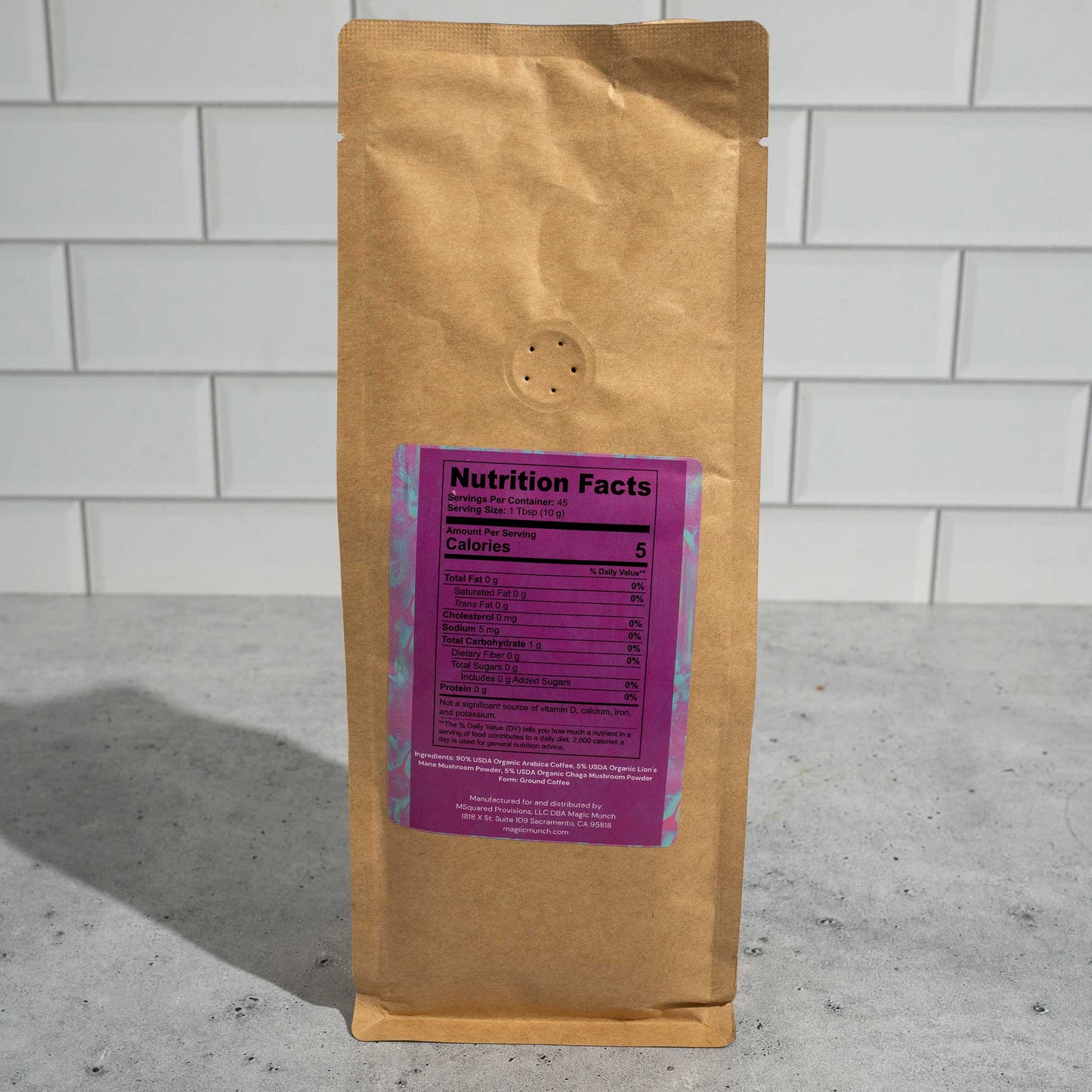 Mushroom Coffee Fusion - Lion’s Mane & Chaga 16oz