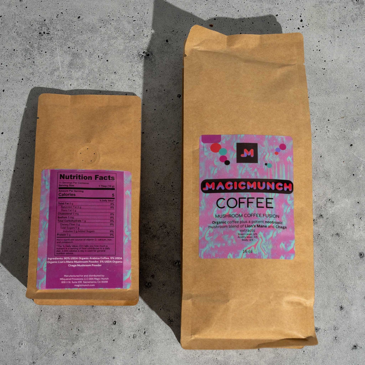 Mushroom Coffee Fusion - Lion’s Mane & Chaga 16oz