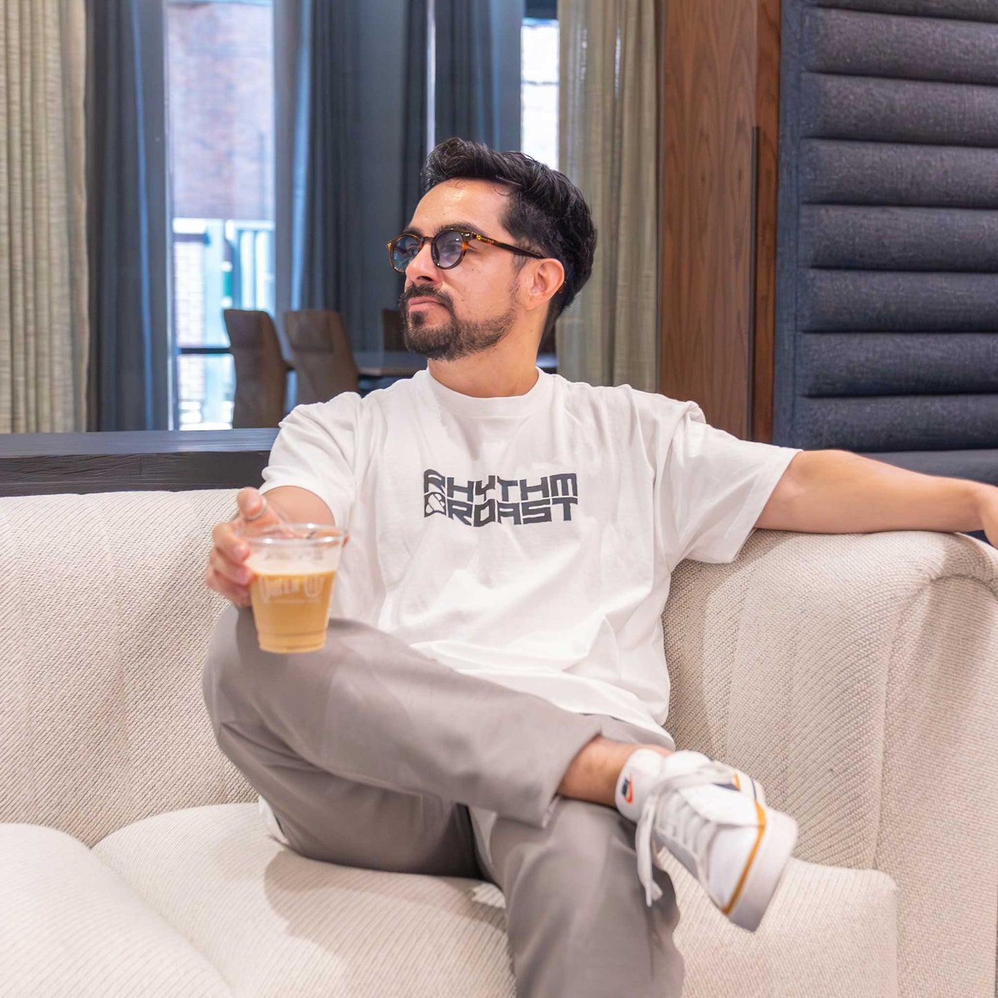 Rhythm & Roast Merch - House & Coffee Heavyweight Tee - Men