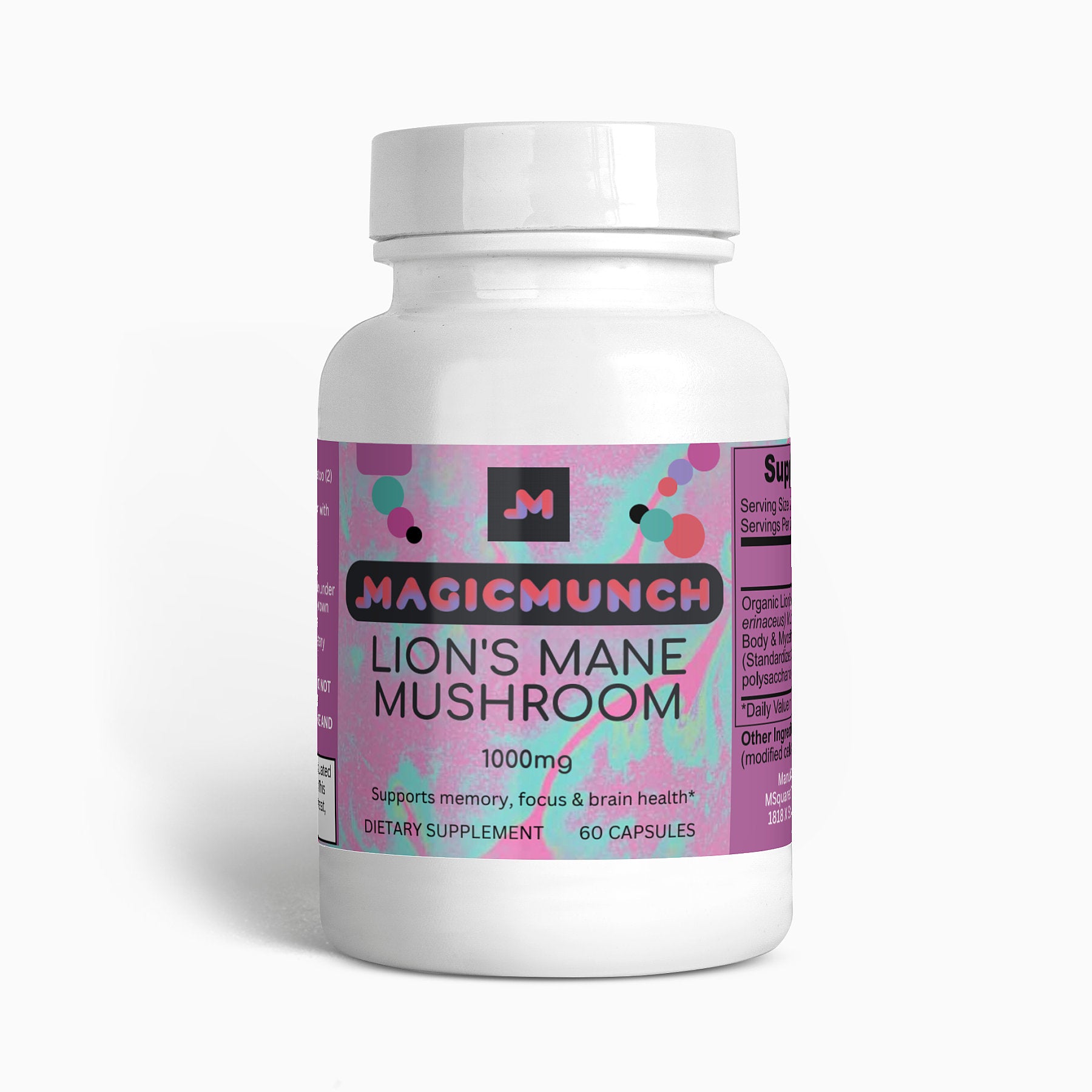 Lion's Mane Supplement – Pure Fruiting Body for Memory & Focus