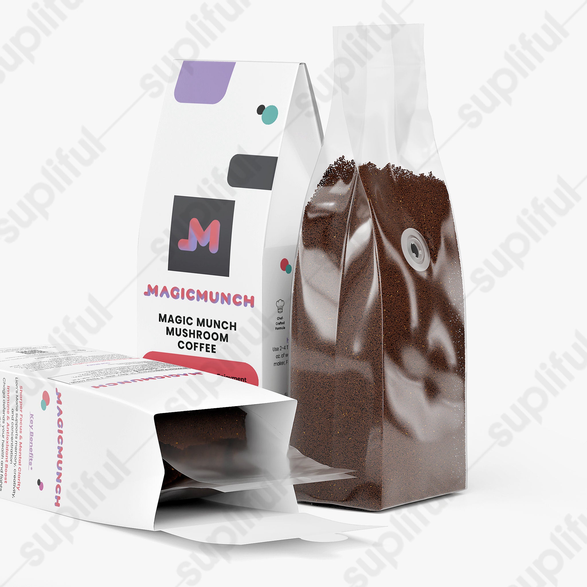 Magic Munch Functional Mushroom Coffee - Energy & Focus Blend (12 oz)