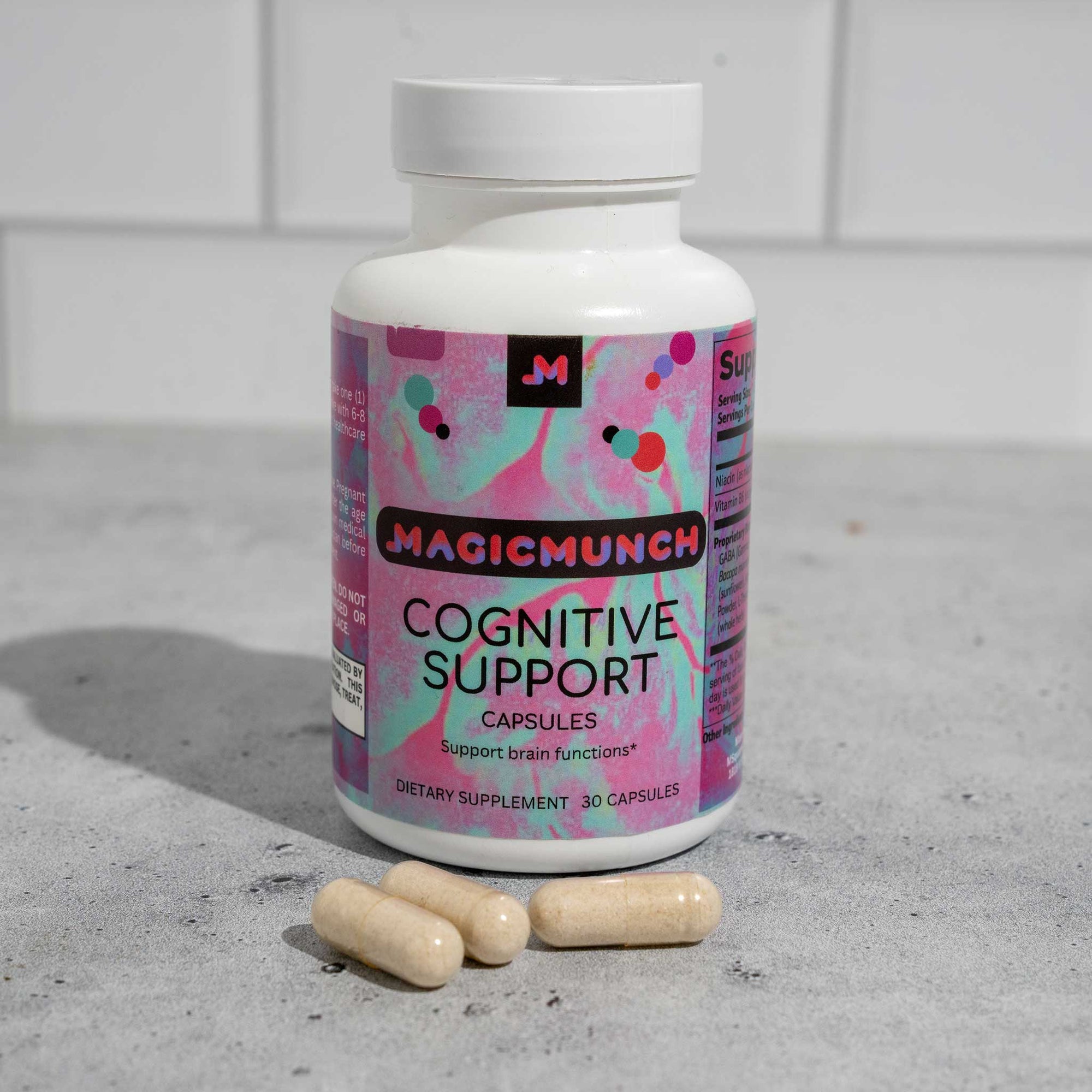 Cognitive Support Supplement - Natural Brain Boost with GABA and L-Tyrosine