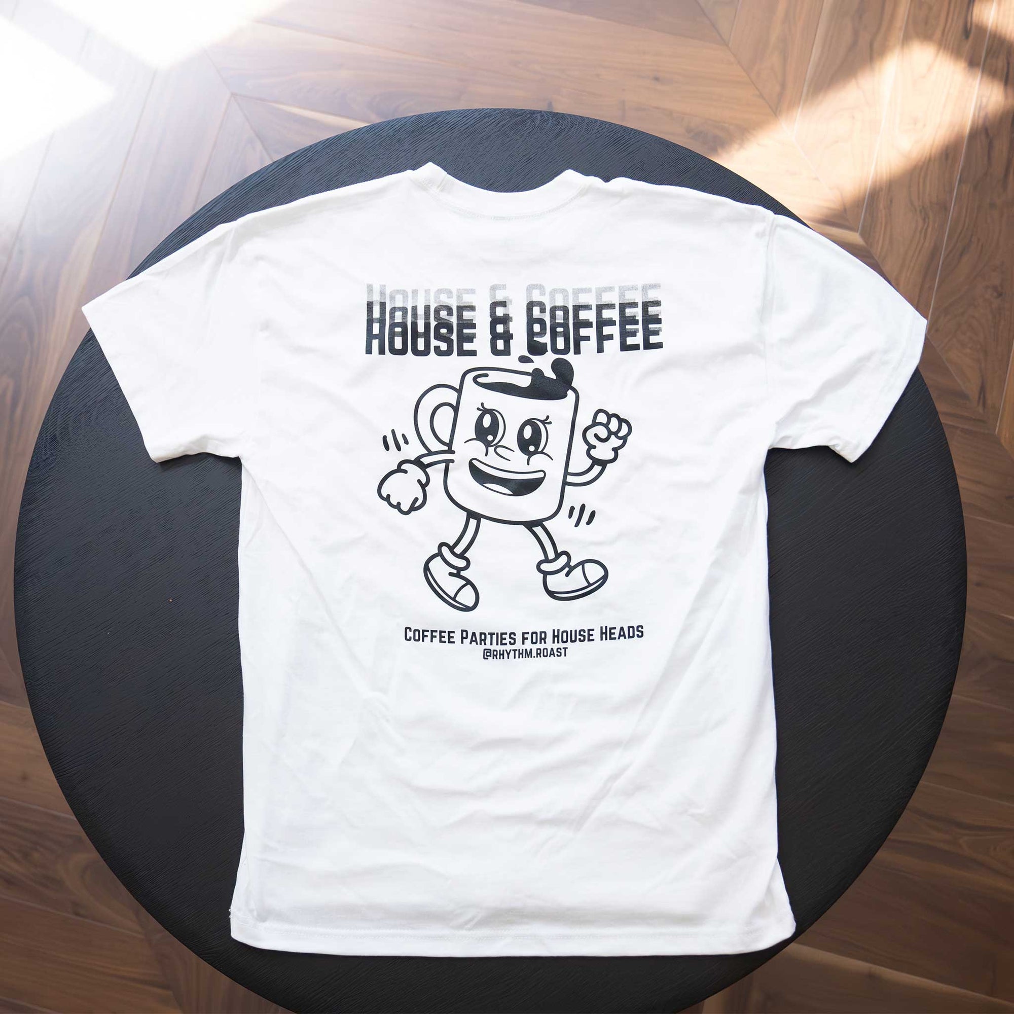Rhythm & Roast Merch - House & Coffee Heavyweight Tee - Men